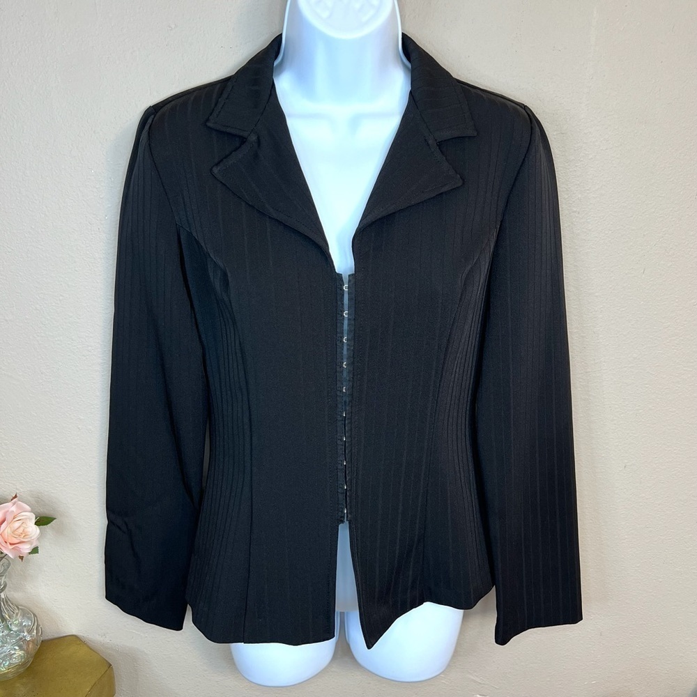 3/4 My Michelle Black Blazer Long Sleeve Suit Jacket S Small